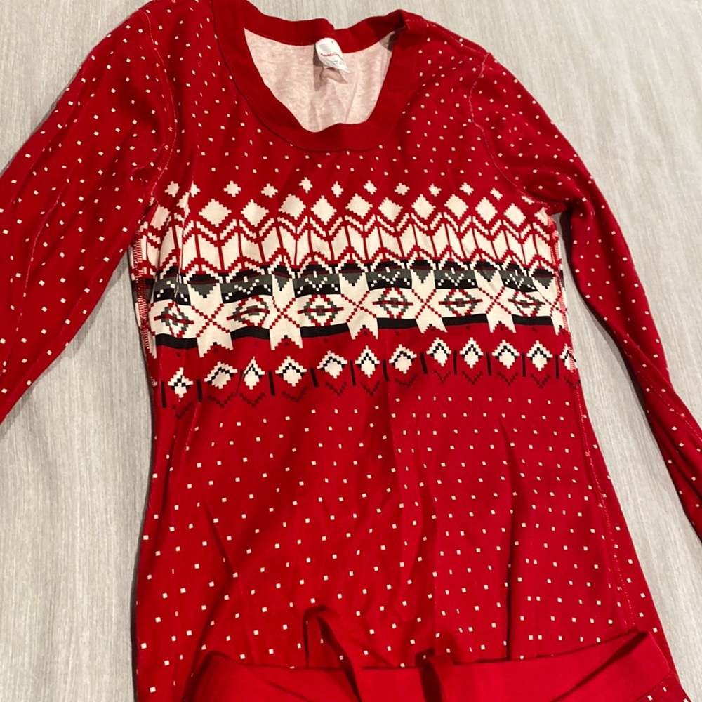 EUC Hanna Andersson fair isle pajamas